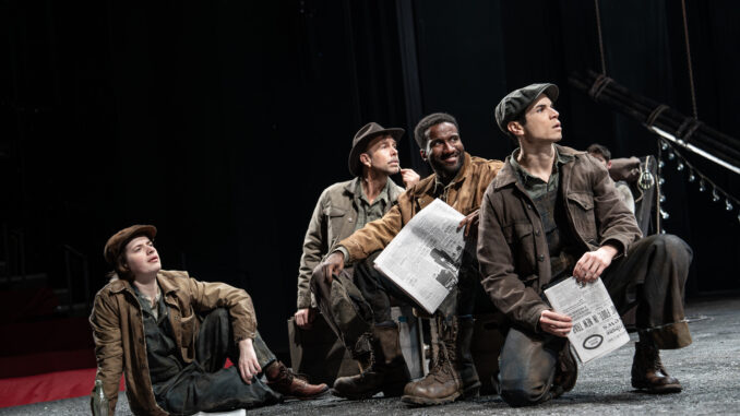 LCTFloydCollins #746r - From L to R Cole Vaughan, Wade McCollum, Clyde Voce and Jason Gotay. Credit to Joan Marcus